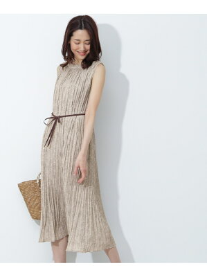 【SALE/30%OFF】NATURAL BEAUTY BASIC ドットワッシャーワンピース ナチュラルビューティベーシック ワンピース ワンピースその他 ブラック【送料無料】
