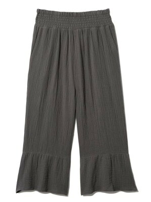 【SALE/30%OFF】gelato pique マタニティガーゼロングパンツ ジェラートピケ インナー/ナイトウェア ルームウェア/ボトムス グレー ホワイト ピンク【送料無料】