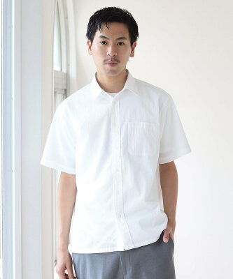 【SALE/30%OFF】BEAMS MEN BEAMS / COOLMAX(R) サッカー ミニレギュラーシャツ ビームス メン シャツ/ブラウス 長袖シャツ ホワイト グレー ネイビー【送料無料】