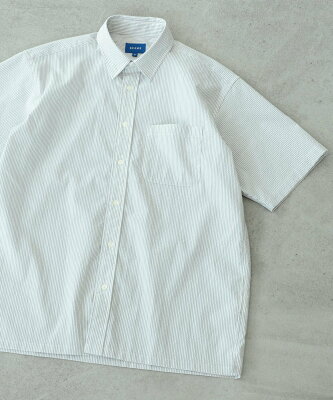 【SALE/50%OFF】BEAMS MEN BEAMS / COOLMAX(R) サッカー ミニレギュラーシャツ ビームス メン シャツ/ブラウス 長袖シャツ グレー ホワイト ネイビー【送料無料】