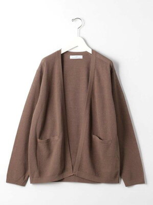 UNITED ARROWS green label relaxing SCペーパー鹿の子イージーカーディガン<機能性生地/手洗い可能> ユナイテッドアローズ グリーンレーベルリラクシング ニット カーディガン ブラウン グレー ネイビー【送料無料】
