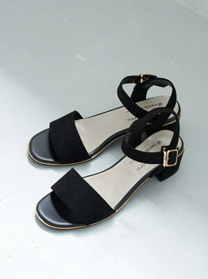 【SALE/50%OFF】earth music&ecology ORiental TRaffic ミドルヒールサンダル アースミュージック&エコロジー シューズ サンダル/ミュール ブラック レッド ベージュ ブラウン