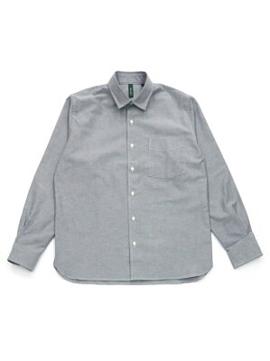 【SALE/50%OFF】BRICK HOUSE by Tokyo Shirts (M)ワイド衿 ラウンドテール 長袖カジュアルシャツ トーキョーシャツ シャツ/ブラウス 長袖シャツ ブルー
