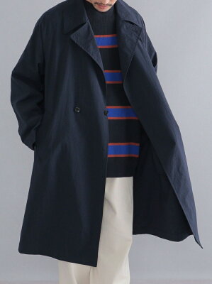 【SALE/55%OFF】SHIPS SHIPS: 小松マテーレ ヴィンテージ加工 ナイロン アトリエコート シップス ジャケット・アウター トレンチコート ネイビー ベージュ【送料無料】