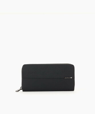 agnes b. VOYAGE HOMME QAH11-02 ラウンドジップロングウォレット アニエスベー 財布・ポーチ・ケース 財布 ブラック【送料無料】