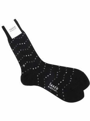 【SALE/50%OFF】TAKEO KIKUCHI ワンポイントクローバー ドレスソックス タケオキクチ ファッショングッズ ソックス/靴下 ブラック ネイビー