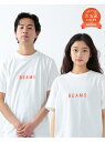 BEAMS MEN 【百名品】BEAMS / ロゴ Tシャツ ビームス メン カットソー Tシャツ ホワイト レッド ネイビー【送料無料】