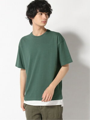 【SALE/34%OFF】GLOBAL WORK (M)シャーベッTEEレイヤードM グローバルワーク カットソー Tシャツ グリーン ブラウン ブラック ブルー イエロー グレー