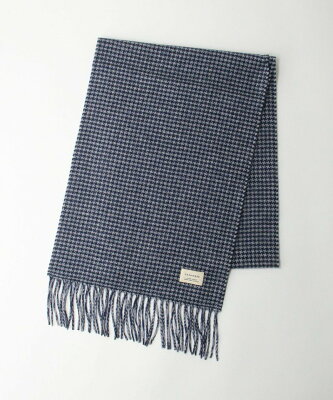 【SALE/30%OFF】UNITED ARROWS green label relaxing カシミヤ ハウンドトゥース マフラー ユナイテッドアローズ グリーンレーベルリラクシング ファッション雑貨 マフラー・ストール・ネックウォーマー ネイビー ブラック ブラウン【送料無料】
