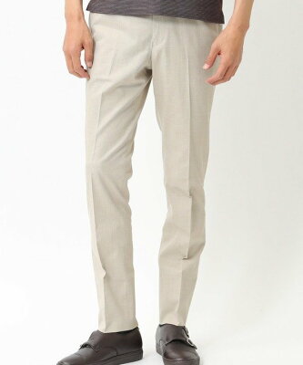 【SALE/50%OFF】CROWDED CLOSET 「COOL MAX」コットンリネンバーズアイ イージーパンツ【セットアップ・別売りジャケット有り】 メンズ ビギ ビジネス/フォーマル セットアップスーツ ベージュ グレー ブルー【送料無料】