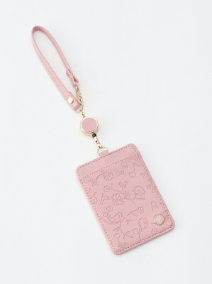【SALE/30%OFF】Afternoon Tea フラワープリントコードリール付きパスケース アフタヌーンティー・リビング 生活雑貨 ステーショナリー ピンク ホワイト