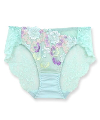 fran de lingerie GRACE Flower Petal グレースフラワーペタル コーディネートバックレースショーツ フランデランジェリー インナー・ルームウェア ショーツ グリーン ブルー ホワイト ピンク