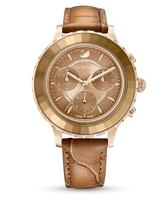 SWAROVSKI 【公式】【スワロフスキー】 Octea Lux Chrono ウォッチ スワロフスキー アクセサリー・腕時計 腕時計 ブラウン【送料無料】