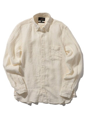 BEAMS MEN BEAMS PLUS / ソリッド リネン ボタンダウンシャツ ビームス メン シャツ/ブラウス 長袖シャツ ホワイト カーキ ネイビー【送料無料】