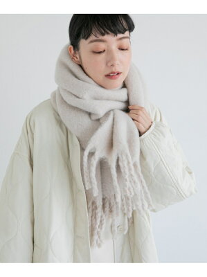 【SALE/30%OFF】LOWRYS FARM フトフリンジマフラー ローリーズファーム ファッション雑貨 マフラー・ストール・ネックウォーマー ホワイト ベージュ グリーン ブルー