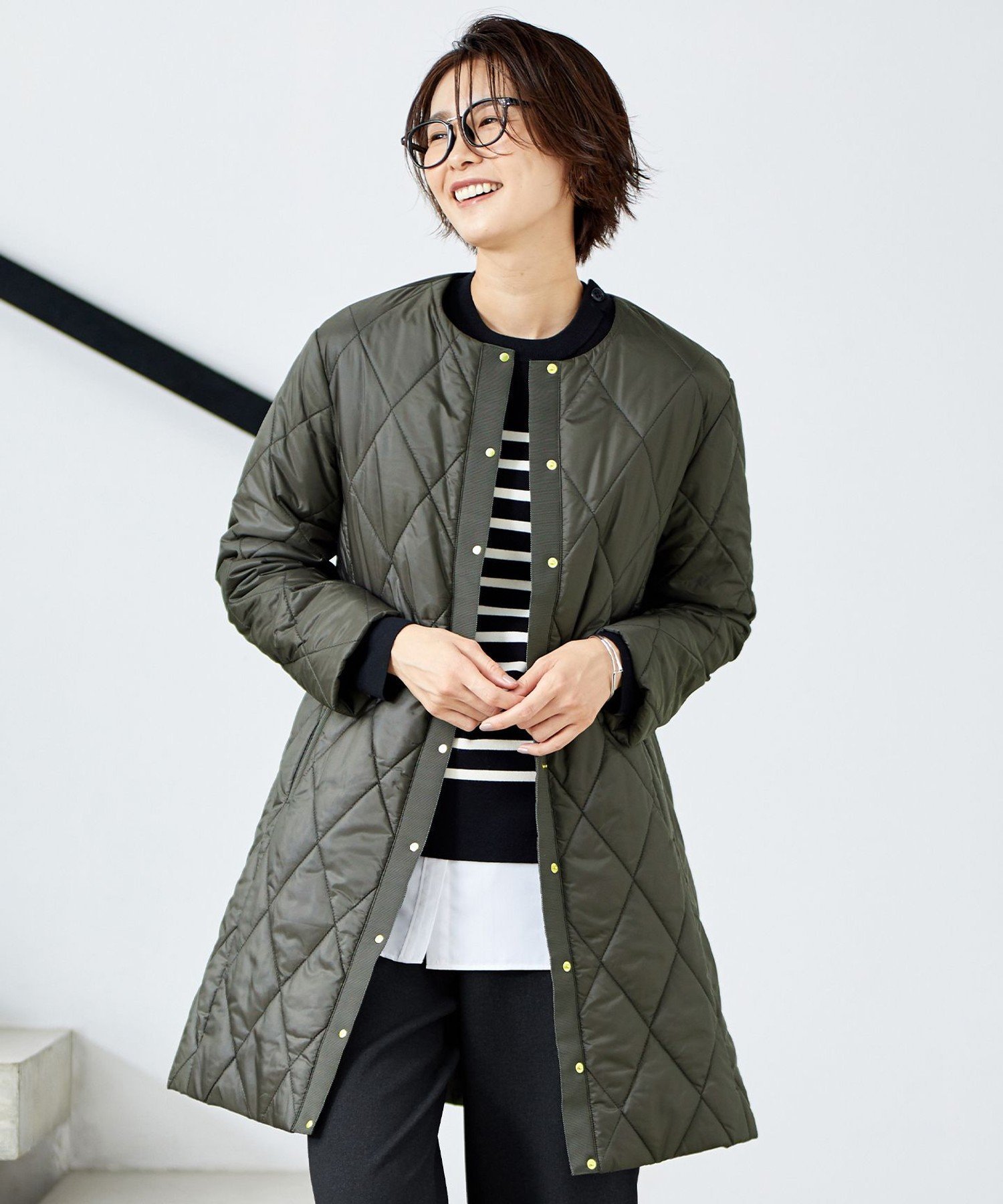 競売 MYLAN マイラン 2 Way Quilted Coat asakusa.sub.jp