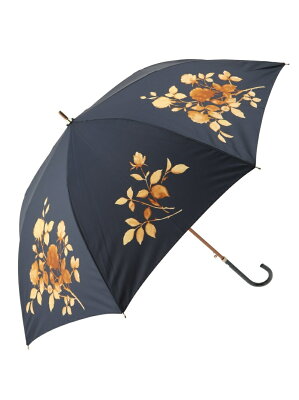LANVIN collection LANVIN collection/(W)雨傘長傘プリント花柄 ムーンバット ファッショングッズ 長傘 ネイビー ブラック ベージュ パープル【送料無料】