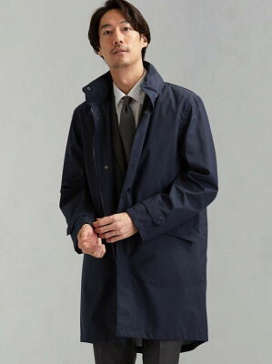 【SALE/70%OFF】UNITED ARROWS green label relaxing PERTEX スタンドカラーコート<ライナー取り外し可能> ユナイテッドアローズ アウトレット コート/ジャケット ダッフルコート ネイビー グレー【送料無料】