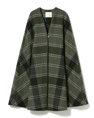 【SALE/50%OFF】Demi-Luxe BEAMS AK+1 / トリミング ポンチョコート デミルクス ビームス コート/ジャケット ブルゾン グレー【送料無料】