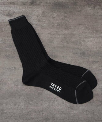 【SALE/20%OFF】TAKEO KIKUCHI 【抗菌防臭】 リンクス千鳥 ドレスソックス タケオキクチ 靴下・レッグウェア 靴下 ブラック ネイビー