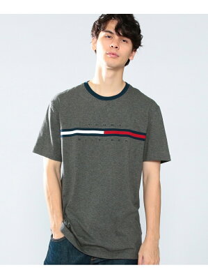 TOMMY HILFIGER TOMMY HILFIGER(トミーヒルフィガー) トミーヒルフィガーロゴTシャツ/TINO TEE ロゴ Tee カットソー 半袖 Tシャツ メンズ トミーヒルフィガー カットソー Tシャツ グレー ネイビー レッド【送料無料】