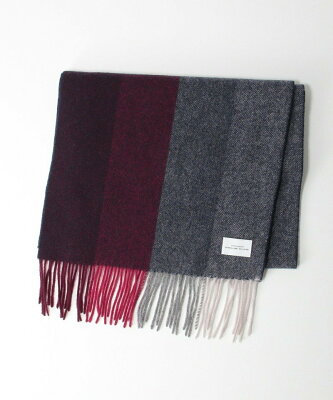 【SALE/50%OFF】UNITED ARROWS green label relaxing SC GLR ウール カシミヤ 4カラー ストライプ マフラー ユナイテッドアローズ アウトレット ファッショングッズ マフラー/スヌード ネイビー ブラック グリーン【送料無料】