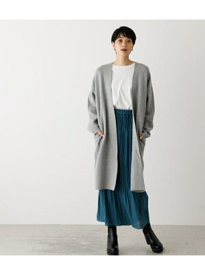 AZUL by moussy TOPPER CARDIGAN/トッパーカーディガン アズールバイマウジー ニット カーディガン グレー ブラック ホワイト【送料無料】