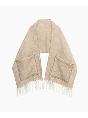 【SALE/46%OFF】To b. by agnes b. WR97 ECHARPE ブランケットストール アニエスベー ファッショングッズ マフラー/スヌード ベージュ【送料無料】