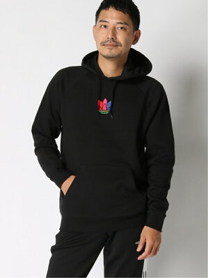 【SALE/50%OFF】adidas Originals (M)3D TREFOIL HOODIE アディダス カットソー パーカー ブラック ネイビー【送料無料】
