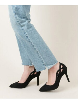 【SALE/50%OFF】RANDA RANDA/カッティングデザインポインテッドトゥパンプス ランダ シューズ パンプス ブラック ホワイト ピンク イエロー【送料無料】