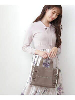 JILL by JILLSTUART フリルトートバッグ(小) ジル バイ ジルスチュアート バッグ バッグその他 ブラウン ブラック ホワイト ピンク ブルー【送料無料】