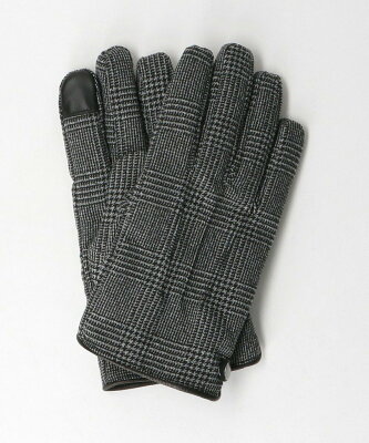 【SALE/30%OFF】UNITED ARROWS green label relaxing GLR モダン チェック グローブ -タッチスクリーン- ユナイテッドアローズ グリーンレーベルリラクシング ファッション雑貨 手袋 ブラック【送料無料】