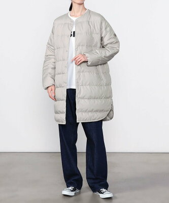Bshop ORCIVAL | ポリエステルタフタ ライトダウンコート WOMEN ビショップ ジャケット・アウター ダウンジャケット・ダウンベスト グレー ブラック ブラウン【送料無料】