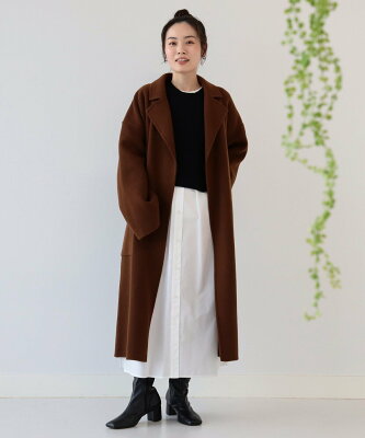 【SALE/40%OFF】Ray BEAMS 【人気沸騰中!】Ray BEAMS / ベルテッド ラップ コート オケージョン セレモニー 通勤 通学 ビームス ウイメン ジャケット・アウター その他のジャケット・アウター ブラウン【送料無料】