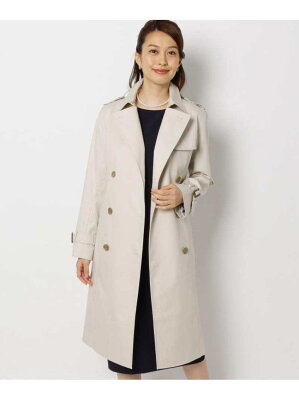 【SALE/70%OFF】OPAQUE.CLIP 【42(LL)WEB限定サイズ】ファンクショナルコットントレンチ オペークドットクリップ コート/ジャケット トレンチコート グレー ベージュ【送料無料】