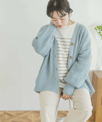 【SALE/33%OFF】ITEMS カタアゼボリュームニットカーディガン アーバンリサーチアイテムズ トップス カーディガン ホワイト ブラウン パープル【送料無料】