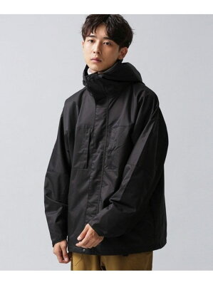 【SALE/50%OFF】LOGOS WHITE LABEL 別注 裏タフタマウンテンパーカー ナノユニバース ジャケット・アウター ブルゾン・ジャンパー ブラック【送料無料】