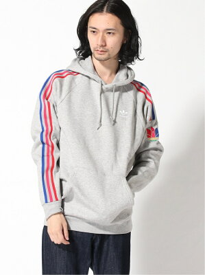 【SALE/44%OFF】adidas Originals (M)3DTF 3 STP HOODIE/アディカラー 3D トレフォイル 3ストライプ パーカー アディダス カットソー パーカー グレー ブラック レッド【送料無料】