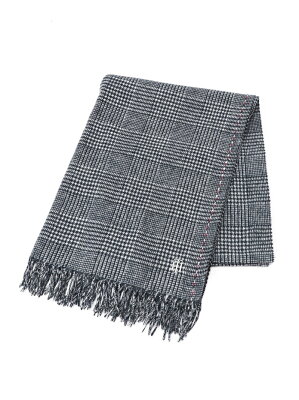 【SALE/40%OFF】TOMMY HILFIGER (W)TOMMY HILFIGER(トミーヒルフィガー) ハウンドトゥースチェックマフラー トミーヒルフィガー ファッショングッズ マフラー/スヌード ネイビー【送料無料】