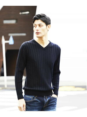 MICHEL KLEIN HOMME ニット(グラデーションニット) ミッシェルクランオム ニット ニットその他 ネイビー パープル ブラウン ホワイト ブラック【送料無料】