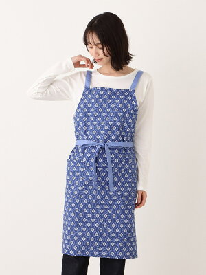 【SALE/28%OFF】Afternoon Tea プロヴァンス柄エプロン アフタヌーンティー・リビング 生活雑貨 キッチン/ダイニング ブルー グレー