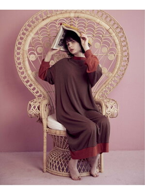 【SALE/50%OFF】une nana cool i・ro・a・so・bi ワンピースパジャマ ウンナナクール インナー/ナイトウェア ルームウェア/その他 レッド ブルー