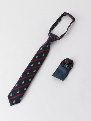 UNITED ARROWS green label relaxing ■GLR ネクタイチーフセット / クレスト M ユナイテッドアローズ グリーンレーベルリラクシング ファッショングッズ ネクタイ/蝶ネクタイ レッド オレンジ ブルー