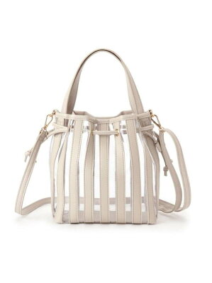【SALE/50%OFF】AG by aquagirl PVCストライプ巾着ショルダー エージーバイ アクアガール バッグ ショルダーバッグ グレー ブラック グリーン