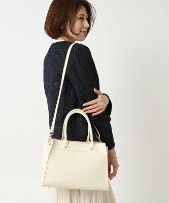 【SALE/20%OFF】SHOO・LA・RUE 【フォーマル/入卒】スクエアトート シューラルー バッグ トートバッグ ホワイト グレー ブラック【送料無料】