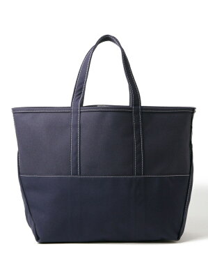 BEAMS MEN 【別注】 L.L.Bean × BEAMS / DEEP BOTTOM BOAT & TOTE L ビームス メン バッグ トートバッグ ネイビー ベージュ【送料無料】