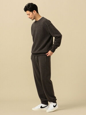 【SALE/45%OFF】SHIPS SC: セットアップ対応 ウール/カシミヤ 裏毛 ニット プルオーバー シップス ニット 長袖ニット ブラウン グレー ベージュ【送料無料】