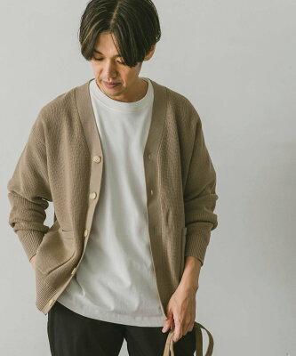 【SALE/45%OFF】DOORS ハードニットカーディガン アーバンリサーチドアーズ トップス カーディガン ベージュ グリーン ブラウン グレー【送料無料】