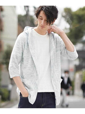 【SALE/50%OFF】MK MICHEL KLEIN homme カーディガン<フーディーTR / Melange> ミッシェルクランオム ニット【RBA_S】【RBA_E】【送料無料】