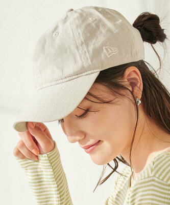 UNITED ARROWS green label relaxing 【別注】<NEW ERA (ニューエラ)>リネン シャンブレー キャップ ユナイテッドアローズ グリーンレーベルリラクシング 帽子/ヘア小物 キャップ ベージュ ホワイト ブラック ブラウン【送料無料】